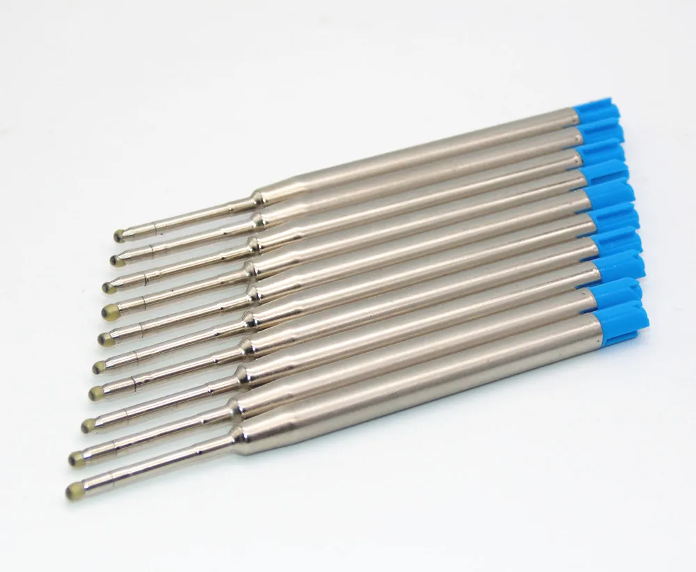 

10PCS style Blue medium Nib Ballpoint Pen Refills New