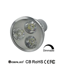 6 Вт диммируемая Светодиодная лампа с Bridgelux светодиоды gu10 AC90-265V Светодиодная лампа 10 шт./лот