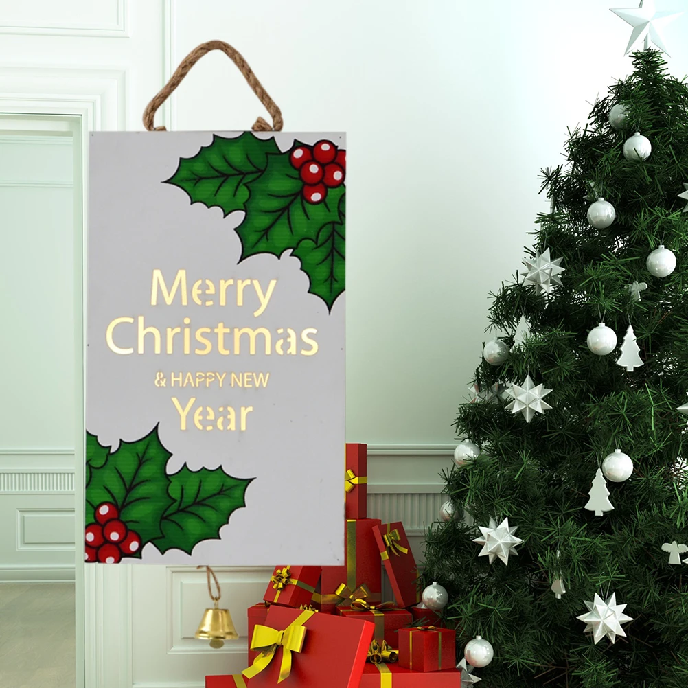 Us 12 07 39 Off 1pc Wood Christmas Door Sign Door Decor Window Wall Hanging Decoration Sign Pendant For Bar Office Restaurant Hotel Club In Pendant