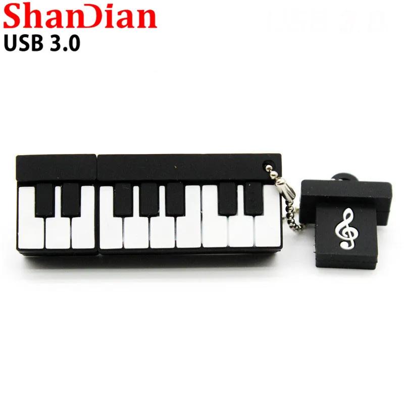 SHANDIAN новые акции 3 0 мультяшный фонарик гитара флэш память модель usb 2. 8 ГБ 16 32 64 Гб