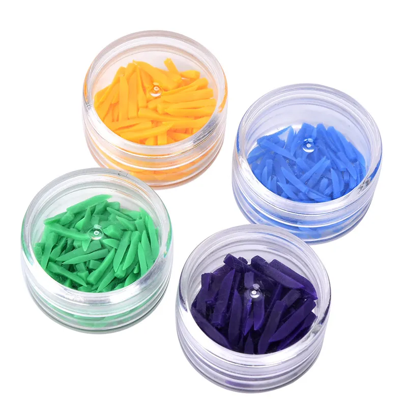 

1 Box 4 Colors Disposable Dental Tool Medical Dental Wedges Plastic Dental Wedges Dentist Tool Teeth Care