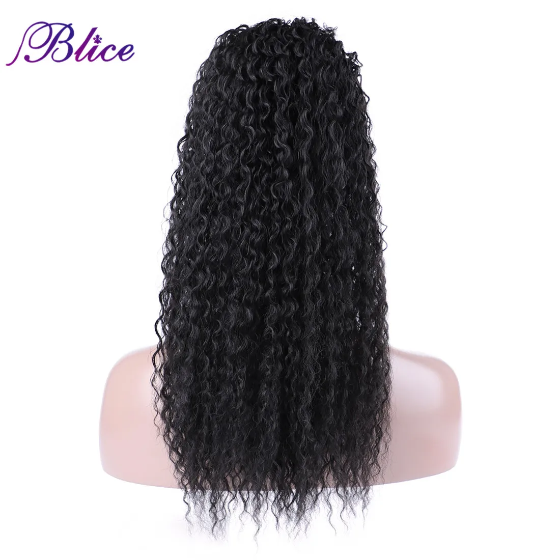 Blice sintético afro kinky curly cabelo rabo
