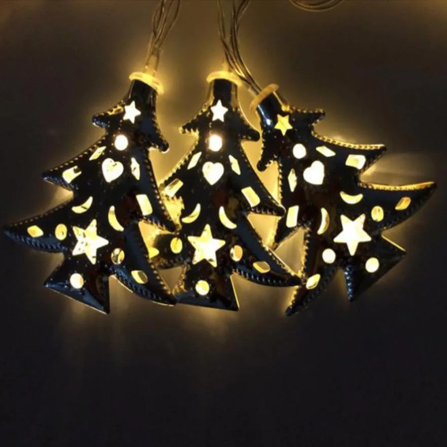 Горячая Мода освещения струн солнечной Мощность 20LED Рождественская елка полые свет шнура Открытый вечерние Декор лампы Прямая