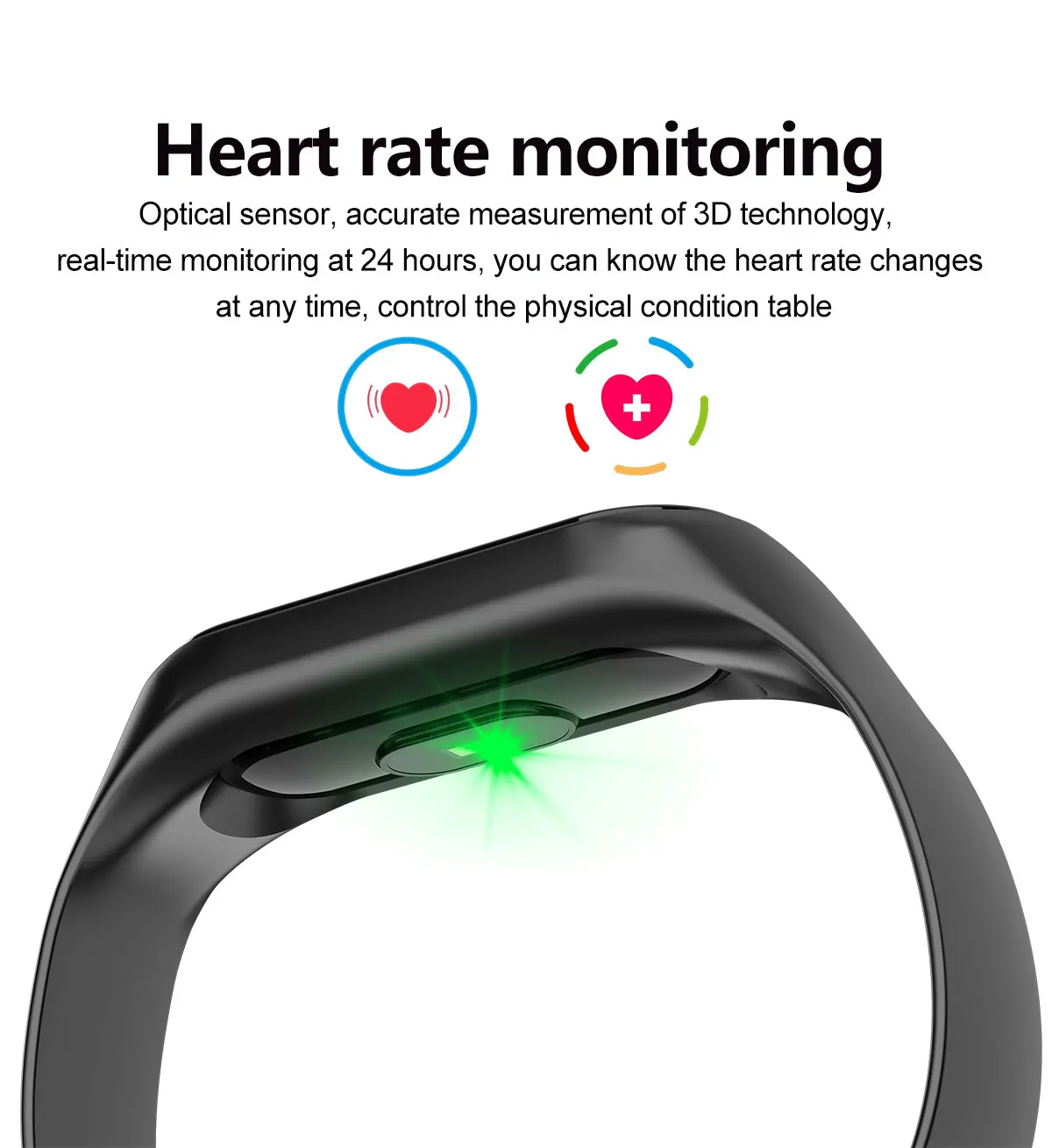 M3S Fitness Bracelet Blood Pressure Heart Rate Monitor Smart Band Fitness Tracker Pedometer Wristband Smart Bracelet Smartwatch