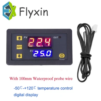 

W3230 Mini Digital Temperature Controller DC 12V 24V 220V 20A Thermostat Regulator Heating Cooling Control With probe Sensor