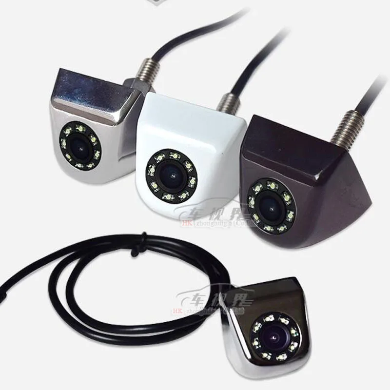 

Night Vision 8 LED Car camera Parking Assistance Waterproof CCD Car Rear View Camera Reversing Back up IP68 3 COLORS CHOOSE