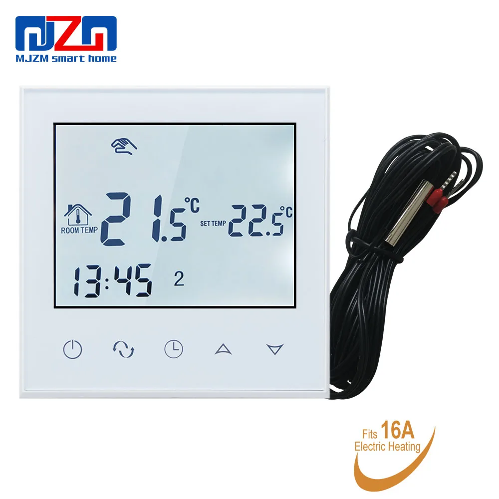 

MJZM 16A03-2 Electrical Heating Regulator Thermostat with Large Touch Screen Display Temperature Controller for Warm Floor