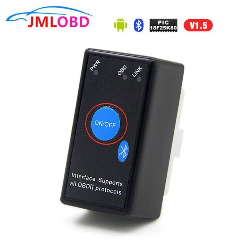 Чип PIC18F25K80 Супер Мини OBD2 ELM327 V1.5 Bluetooth диагностический инструмент v 1 5 obd2elm 327