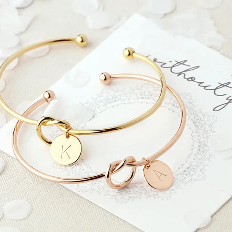 

Wedding favor and gift for guests Initial bracelet bridesmaid gift party favor birthday gift for girlfriend anniversary present