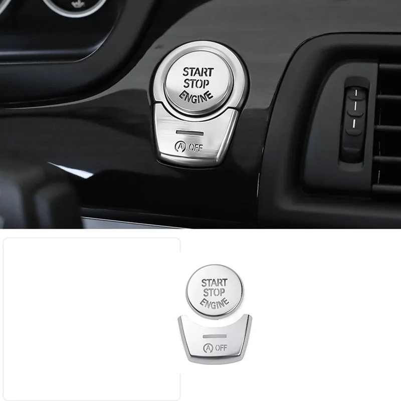 

For BMW F10 F20 F21 F30 F34 F07 F52 F25 F26 F15 F16 E70 E71 G30 G38 ENGINE START STOP Switch Button Trim