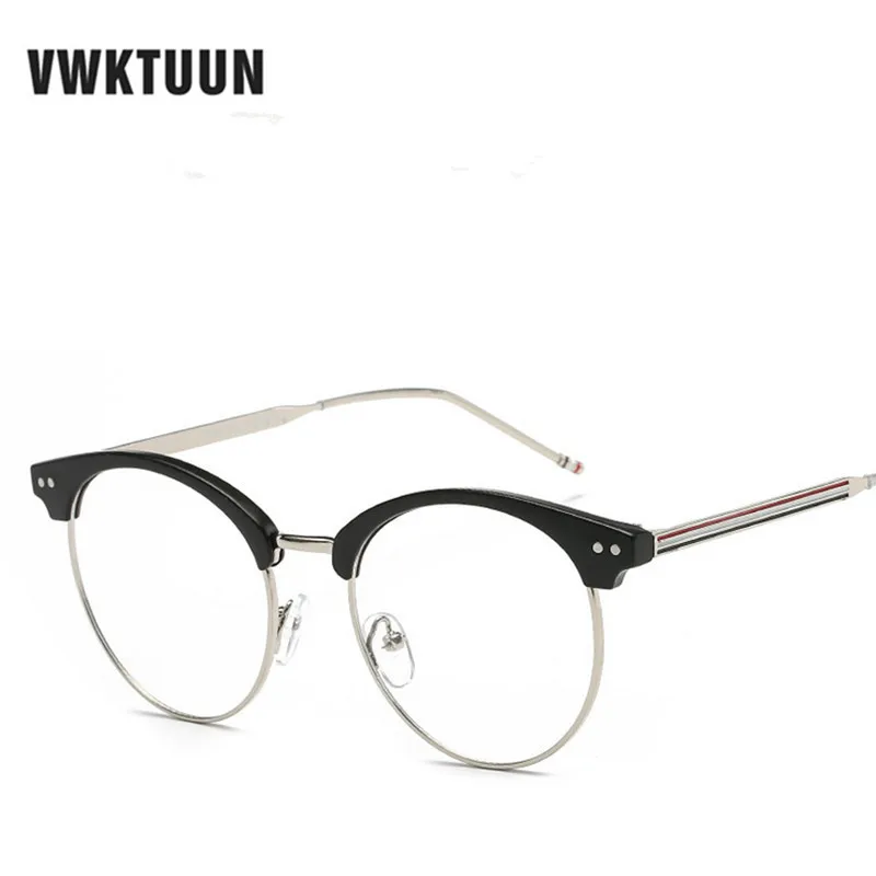 Vwktuun негабаритный полочки оправа для женщин и мужчин очки Оптические очки оправа винтажные оправы для очков Мужские Женские поддельные очки - Цвет оправы: color 2