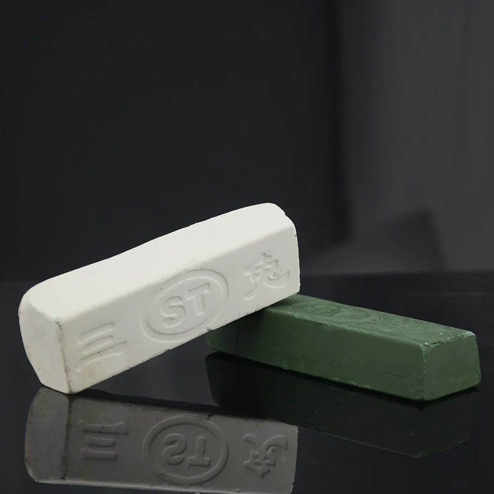 2pcs White Green Sharpener Metal Polishing Paste Green Abrasive Paste