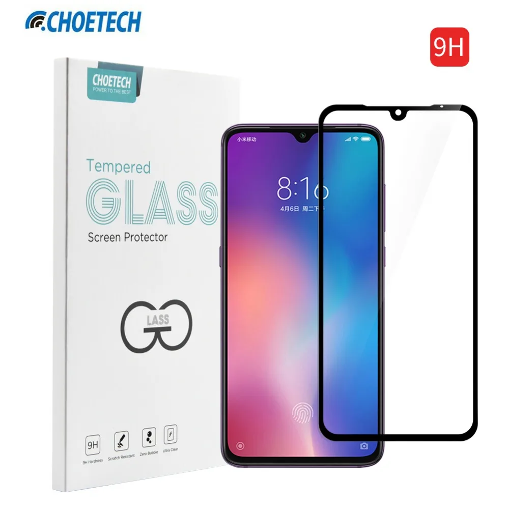 Для Xiaomi mi 9 защита стекла Choetech H Полный Клей закаленное стекло для Xiao пленка