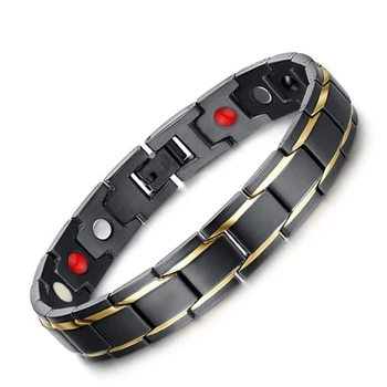 

Men Titanium Steel Elegant Magnetic Therapy Bracelet for Arthritis Pain Relief Carpal Tunnel LXY9