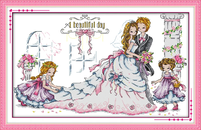 

A nice day Counted Cross Stitch 11CT Printed 14CT Cross Stitch Set DIY Chinese Cotton Cross-stitch Kit Embroidery Needlework