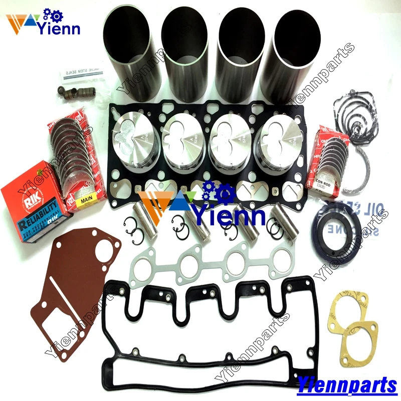 4LB1 Overhaul Rebuild Kit Piston ,Piston ring ,Liner ,Full Gasket set