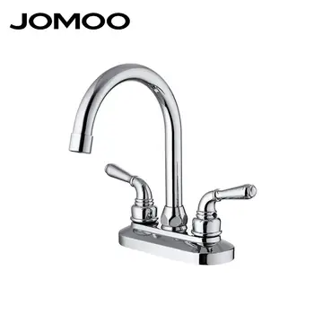

JOMOO bathroom 360 Rotation Side Spout basin faucet mixer tap 3 hole double handle Hot And Cold Water Tap wash basin sink faucet