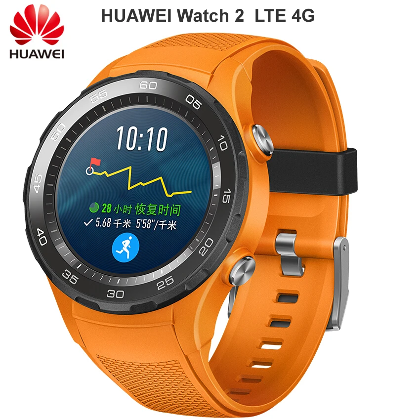 Original Huawei Watch 2 Smart watch Support LTE 4G Phone Call Heart Rate Tracker For Android iOS IP68 waterproof NFC GPS