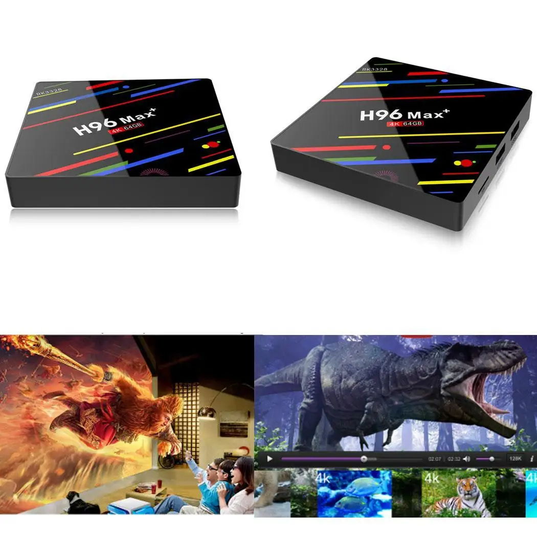 H96 Max+ 4K Smart TV Player 2.4G/5G HDMI 8.1 Dual WIFI Android 4K TV Box Media Home Player MP3 AAC WMA WAV