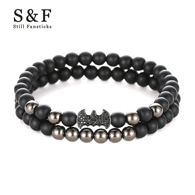 Necklace for Men New Fashion Skull Signs Leather Bracelet Men Women Pulseira Masculina Bileklik Femme Pulseiras Homme Charm Armband
