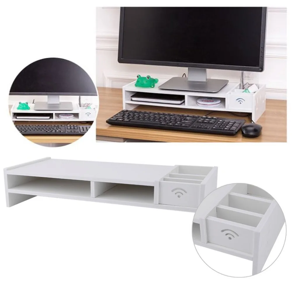 

Newest Universal Multi-Use Monitor Heighten Wooden Portable Notebook Stand Bracket Laptop Table Desk For Computer