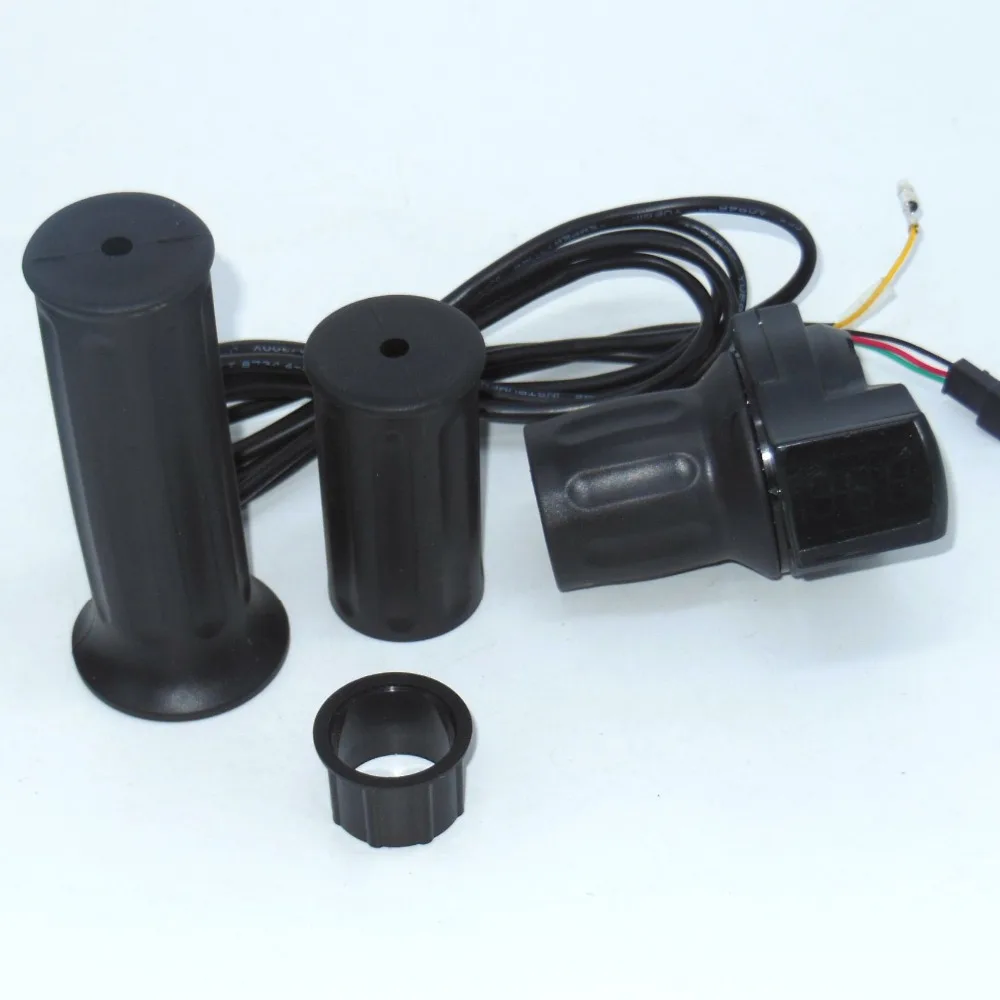 Discount Greentime 12V-80V universal type handle half throttle with Digital data displa for foelectric bicycle scooter 1