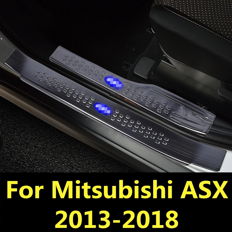 Для Mitsubishi ASX 2013 2018 Черная Нержавеющая Сталь желанные педали ремонтные детали для
