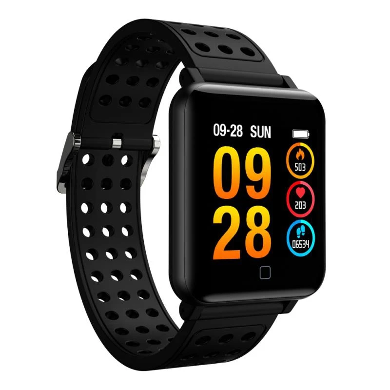 M19 Smart Watch Sports IP68 Waterproof Bluetooth Smart Bracelet Blood Oxygen Heart Rate Sleep Monitor Fitness Tracker