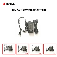 AHCBIVN 12V 5A 4 порта камеры видеонаблюдения адаптер переменного тока блок питания для камеры видеонаблюдения