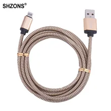 25cm 1m 2m 3m Nylon Braided USB Charging Cable Sync Data Cord for iPhone 5 5s 5c SE 6 6s 7 Plus for iPad mini Air Cable X180