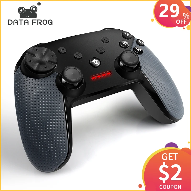

Data Frog Wireless Bluetooth Gamepad For Nintend Switch Controller Switch Wireless Vibration Screen Bluetooth Game Joystick