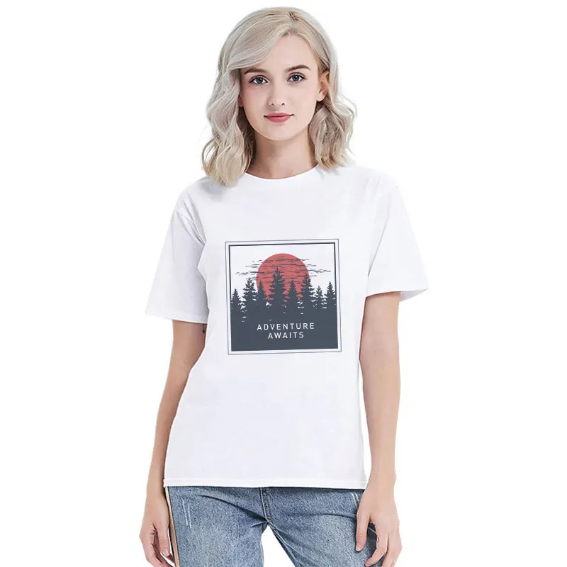 

Summer New arrival 2019 Harajuku Kawaii Aesthetic vintage Couple TShirt Women Vogue Casual Print Short Sleeve Top Camiseta Mujer