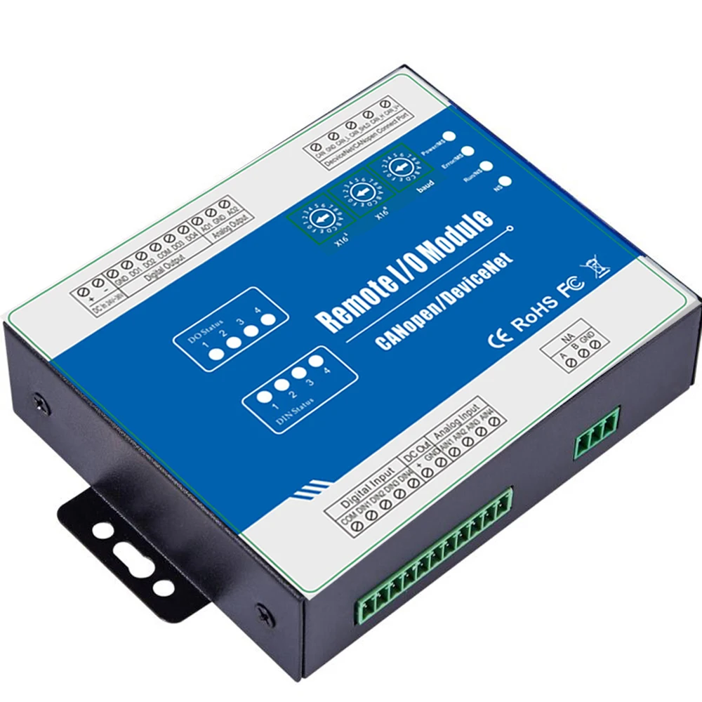 Модуль дистанционного управления Fieldbus поддерживает стандартный протокол CANopen поддерживает аналоговый сигнал 0~ 5 В, 0~ 10 в, 4~ 20 мА