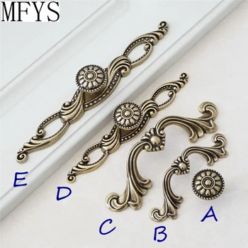 

2.5'' 3.75'' Shabby Chic Dresser Pulls Drawer Knobs Pull Handles Antique Bronze Kitchen Cabinet Handles Pull Knob Back Plate