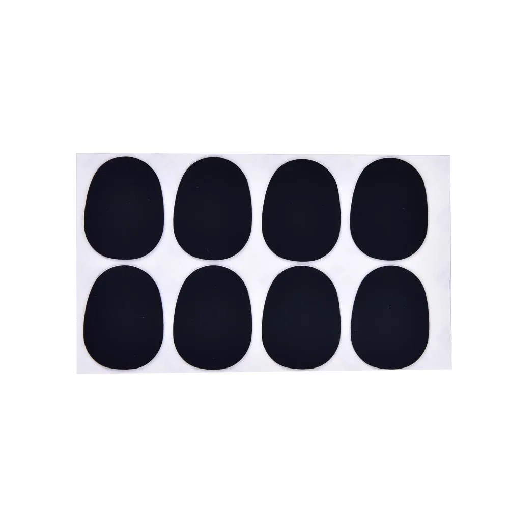 Durable 0.3mm 8pcs Black Rubber Soprano Saxophone Sax