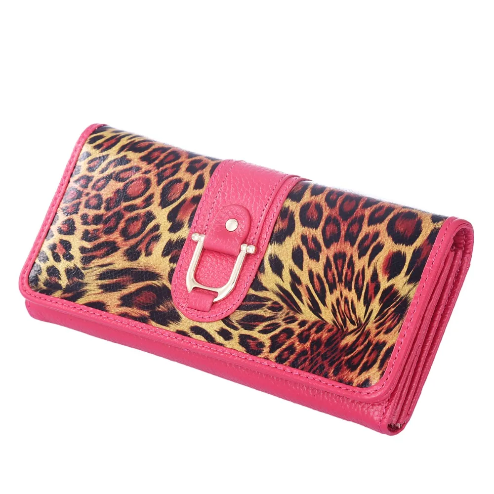 Кевин Юн Модные леопардовые женские кошельки из натуральной кожи Длинный дизайнерский женский кошелек клатч сумки Carteira Feminina