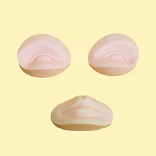 Тип 3 шт./компл. силиконовые губы бровей кожа для обучения татуировкам тату обучающая модель аксессуары для татуировки MUA706