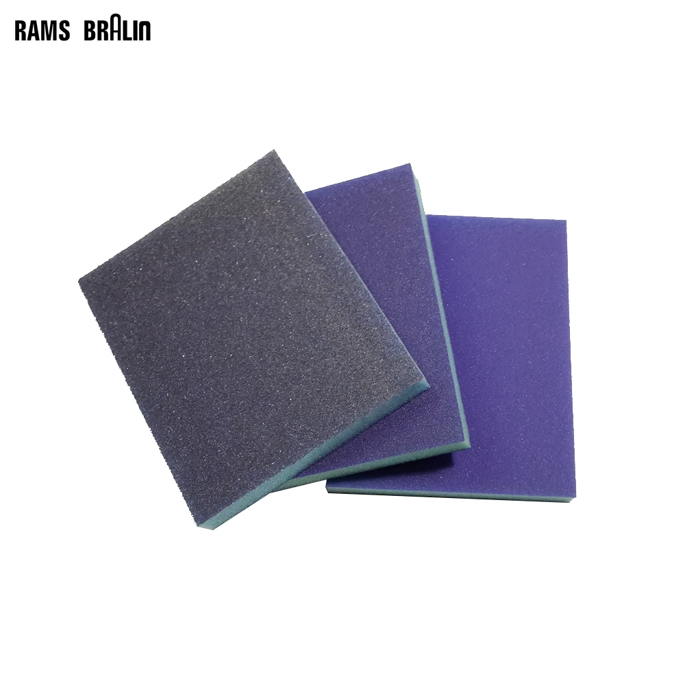 

1 piece Double-sided Sponge Sand Block Sandpaper Brick P60-P220 For Hand Spherical Grinding