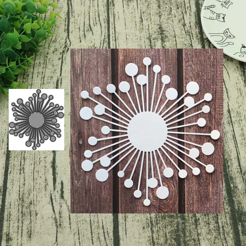 

AddyCraft Metal Cutting Dies Dandelion Stencils for DIY Scrapbook Photo Album Paper Card Decorative Craft Embossing Die New