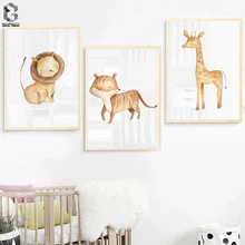 animal canvas prints for nursery