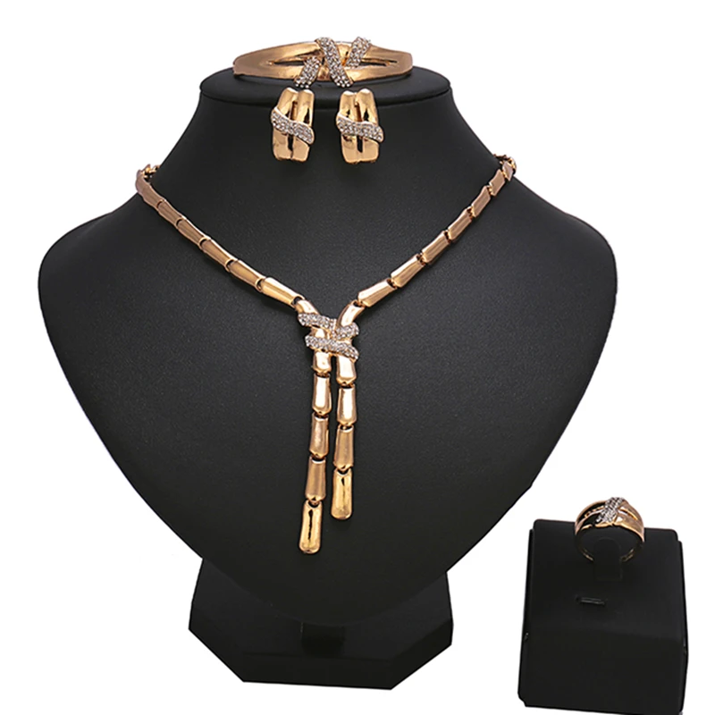 

American girls' party, marriage, everyday wear Necklace Bracelet Jewelry Sets New Female Fashion Jewelry Gift