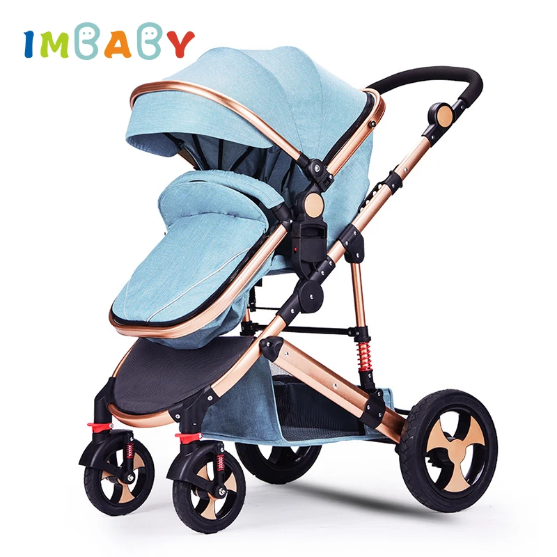 

IMBABY Luxury 2 in 1 Baby Stroller Foldable High Landscape Baby Pram Perambulator For Newborn Warm Baby Stroller For Winter