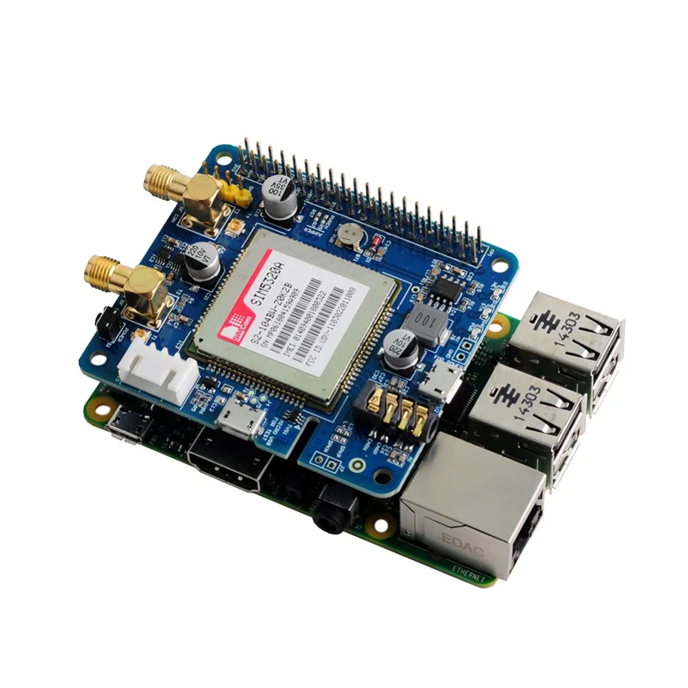 DIYmall SIM5320A 3g GSM GPRS gps Плата расширения gps модуль WCDMA + HSDPA 3 канала релейная плата для Raspberry PI RPI