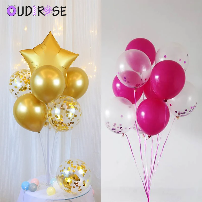 OUDIROSE 14 шт латексные конфетти воздушные шары из розового золота для мальчиков с