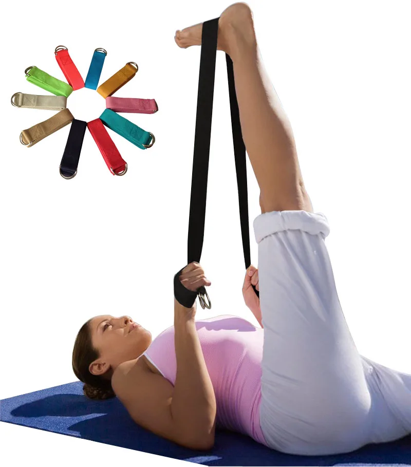 Buy Fitness Multi Colors Yoga Belts Stretch Strap D Ring Belt Waist Leg Fitness
