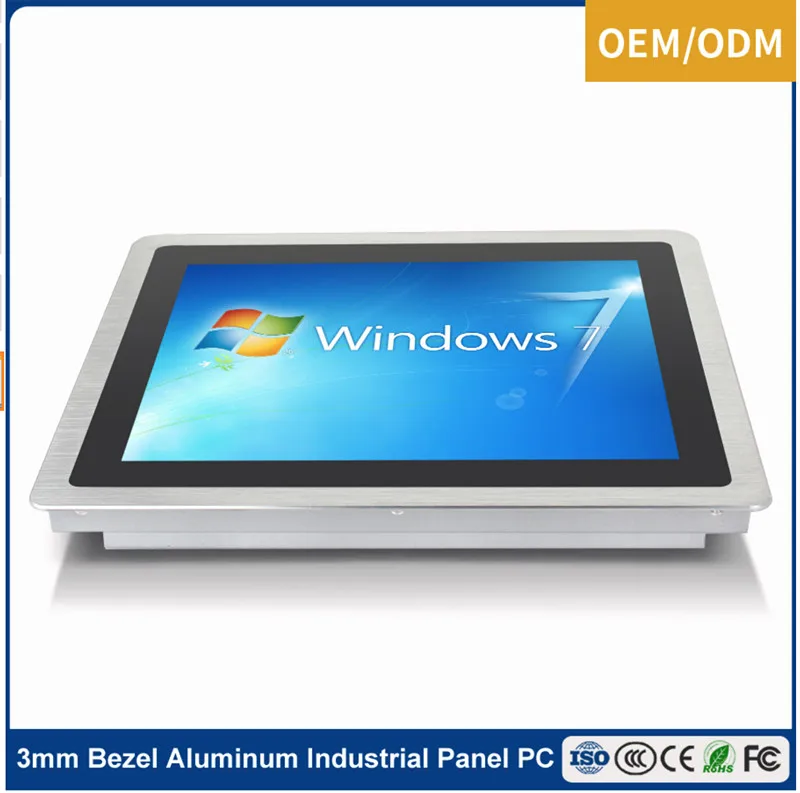 17-дюймовый промышленный емкостный Сенсорный экран Панель ПК с Кач-Core Intel Celeron J1900 2 г