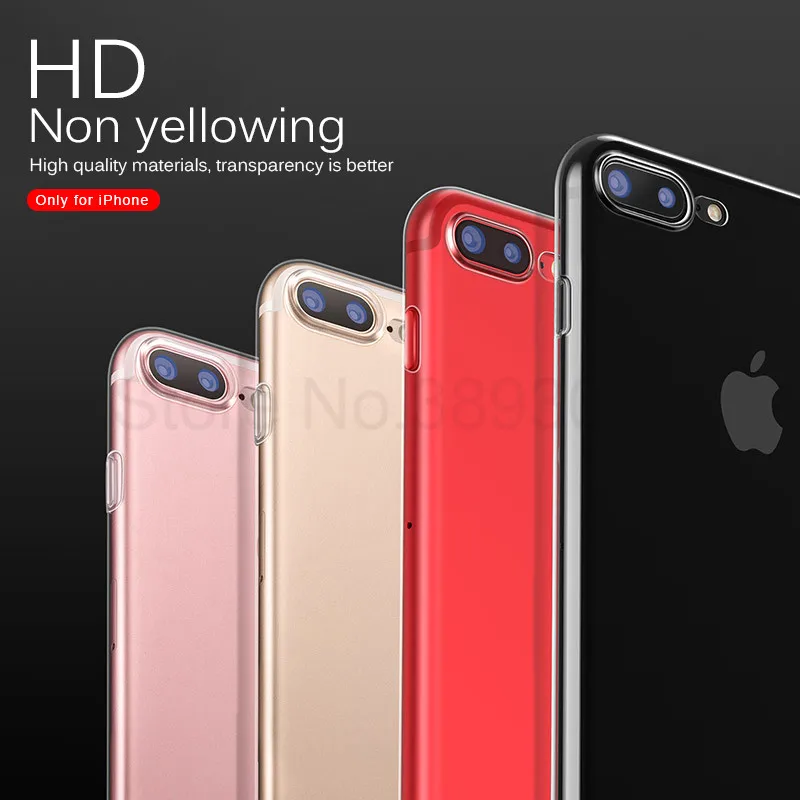 Ultra Thin Soft Transparent Case For iPhone X XR XS Max 5 5s SE Clear Silicone shell For iPhone 6 6s 7 8 plus TPU Case Coque Ultra Thin Soft Transparent Case For iPhone X XR XS Max 5 5s SE Clear Silicone shell For iPhone 6 6s 7 8 plus TPU Case Coque