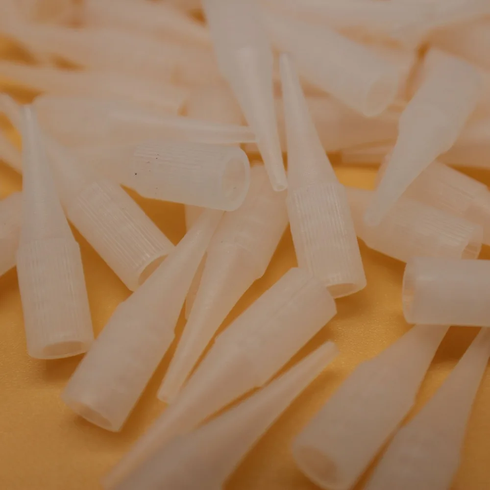 100 pcs 3RL Disposable Tattoo Permanent makeup needle tips Traditional needle caps Nozzle For Eyebrow Lip Tattoo Machine Pen