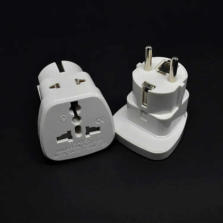 10pcs/lot 1to2 Electrical socket US/AU/EU/UK to Germany Converter