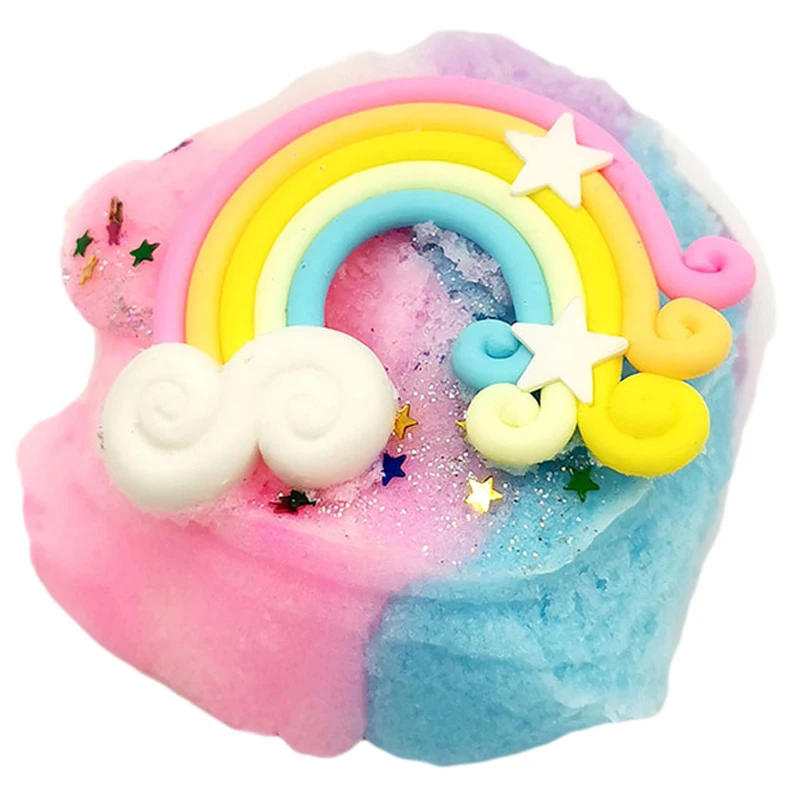 

60ml Rainbow Fluffy Foam Slime Putty Stress Relief Toys for Children Clay Slime Cotton Mud DIY Development Toys Birthday Gift